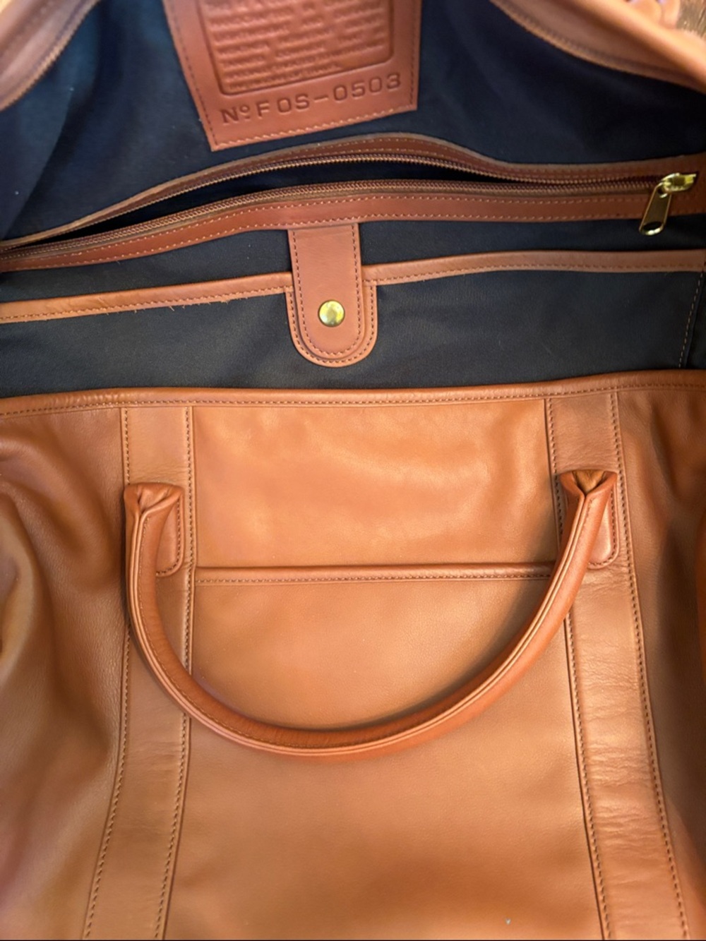 MINT! Coach Vintage Leather 503 Cabin Bag, Large, British Tan - Picture 12 of 14